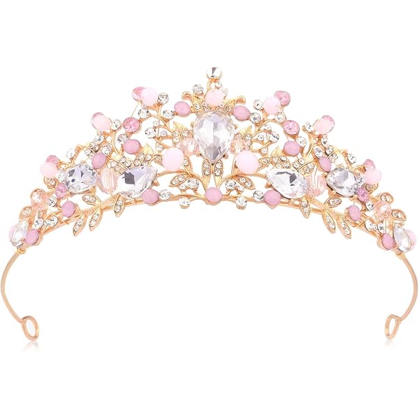 Diadème De Mariée En Strass Argenté - Couronne Cristal Pour Mariage, Princesse, Demoiselle D'honneur, 13 X 5,5 Cm
