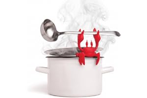 OTOTO Red The Crab Silicone Redensil Rest – kökspresenter, silikonskedstöd – värmebeständigt kök – ångutlösare, stöd och hållare för ätpinnar