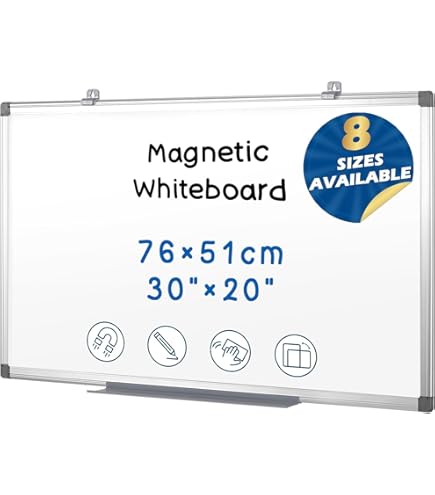 Bi-Office Professional Tableau Blanc Acier Magnétique 60x45