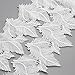 Produktbild fatianzheng Ywzatgits 1y / Lot 12cm weiße Stickerei-Blumen-Blatt-Spitze-Ordnungs-Bänder DIY Gewebe-Kleidungsstück-Hochzeits-nähendes Zubehör YN0512,1y