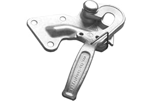 KR PARTS Pendelverschluss | mit Federsicherung | zum Anschrauben | links | 210 mm lang | Anhänger | Bolzen | Ladebordwand | Laderampe | Bordwand | Wand | PKW | Sicherung | Rampe | Verkehr