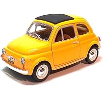Bburago FIAT 500 F 1965 schaal, Yellow : Amazon.co.uk: Toys & Games