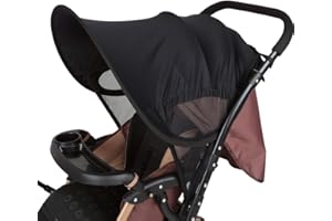 LEMESO Pare-Soleil Anti UV UPF50+ pour Poussette, Ciel de Landau, Couverture Universel pour Poussette - 66cm x 80cm