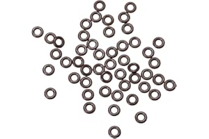 sourcing map Flúor Caucho Juntas Tóricas 3,5mm OD 1,5mm ID 1mm Ancho, Métrico FKM Sellado Junta, Paquete de 50