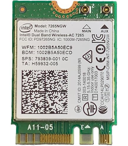 Carte WiFi NGFF Double Bande 2.4G/5G 1200 Mbps Avec Bluetooth 4.2 - Pour Ordinateurs Portables - Installation Facile