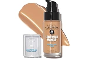 Revlon ColorStay, Fondotinta per Pelle Normale e Secca, con Protezione Solare SPF 20, Formula Duratura, Oil Free (30ml), 220 Natural Beige
