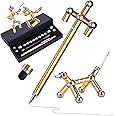 NAWOKEENY Fidget Pen Magnetic Pen, Decompression Fidget Magnetic Pen, Multifunction Writing Magnetic Metal Strato Pen with Gift Box, Magnet Pen Fidget Pen Suitable for Stress Relief and Office (C)