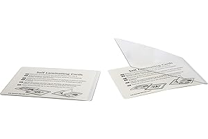 MORGAN'S DIRECT Laminating Pouches Credit Card ID Size - Cold Seal Self Lamination - Pack 2