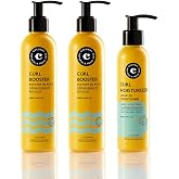 COCUNAT Curly Essentials Leave-In + 2 Booster Curly Method | Leave-in Conditioner + 2 Defining Gels Professional curls in 2 s