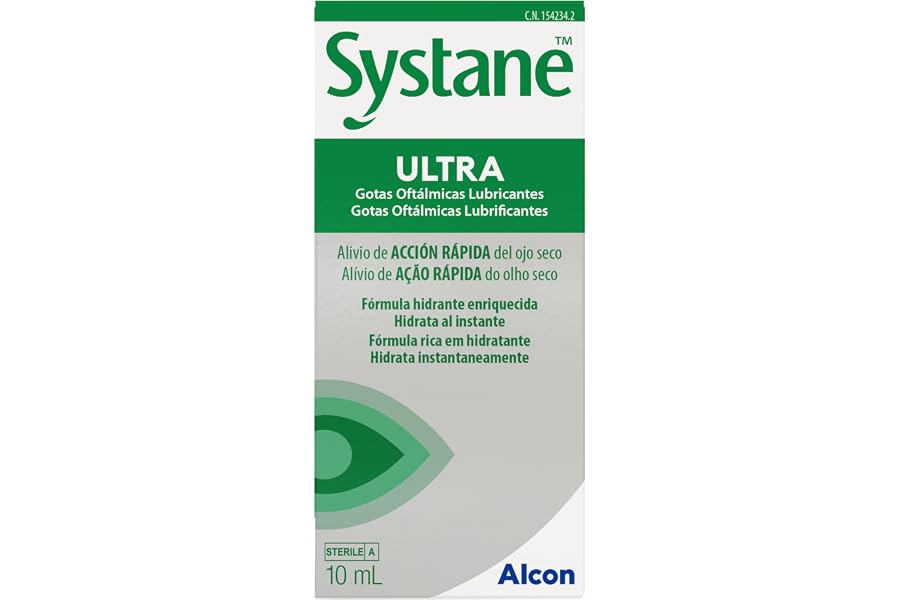 Systane Ultra gotas oftálmicas lubricantes, 10 ml | Alivio de acción rapida para el ojo seco