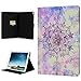 Produktbild iPad Pro Hülle, Schutzhülle für iPad Pro (10,5 Zoll) 2017 PU Leder Flip Wallet Cover in Book Style Stand Case Card Slot Handyhülle Karteneinschub und Magnetverschluß Ständer Unterstützung Wake, Sleep Funktion in Lila Blumen