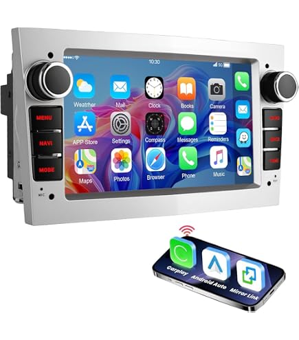 9-inch Android 13 Autoradio 2 DIN Voor Fiat 500 (2007-2015) – 2G+64G, CarPlay, GPS, DAB+, Stuurwielbediening