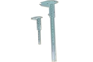 HERRAN Calibro a Corsoio Manuale, Leggero e Fatto di Plastica 2 pz, Sensiblità 0,05mm