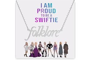 HSWYFCJY Album Song Title Necklace for Women, TS Inspired Necklace for Music Lover, Singer Fans Gifts Necklace