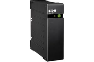 Eaton Ellipse Eco 800 USB DIN - Sistema de alimentación ininterrumpida (SAI) - Potencia 800 VA con protección contra sobrevoltaje (4 Salidas Schuko), Negro
