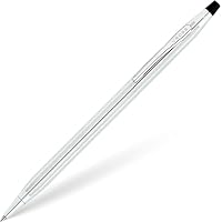 Stylo Bille Cross Classic Century Chrome Poli - Rechargeable, Pointe Moyenne, Écrin Cadeau Inclus