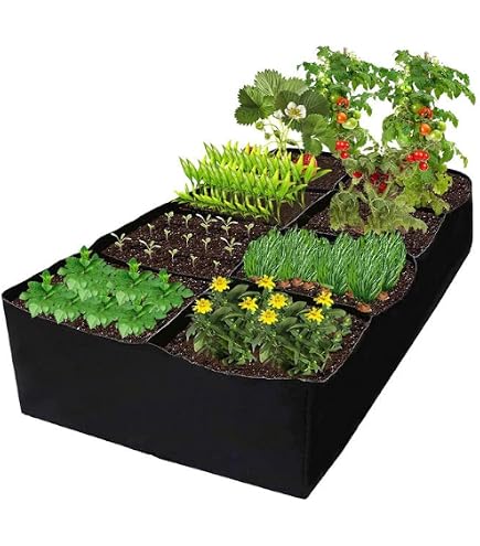 3 Sacs De Culture Réutilisables 40x30x20cm Pour Pommes De Terre Tomates Carottes - Pots De Plantation En Tissu Non Tissé Noir
