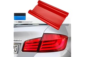 NewL Pellicola adesiva autoadesiva per fanali, fendinebbia, 30,5 x 121,9 cm (rosso)