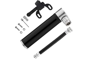 TFUFR Mini Bike Pump, Portable Bicycle Tire Pump Air Pump 120PSI High Pressure Hand Pump for Mountain Road Bike, Football, Basketball, Volleyball, Tires - Ball Pump Needle/Frame Mount