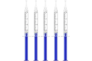 SHEBEEDO 5PCS 3ML Teeth Whitening Gel Refills for Sensitive Teeth,Professional Teeth Whitener Gel for Stain Removal, Works with Teeth Whitening LED Light and Tray