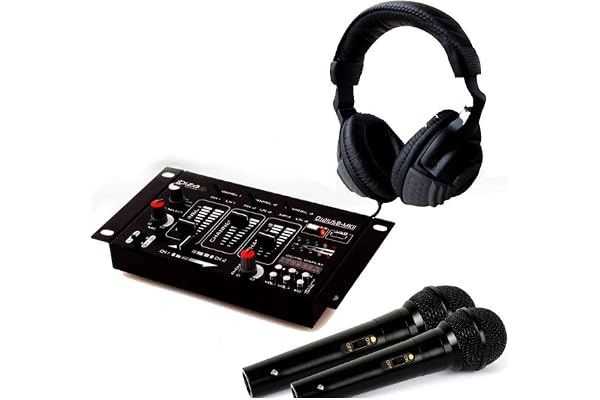 Kit Table de Mixage DJ21 USB Bluetooth + Casque SONO DJ + 2 Micros