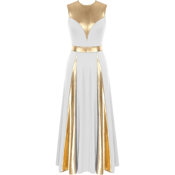 OwlFay Robe Liturgique Danse Adoration Femme - Robe Longue Fluide XS-3XL