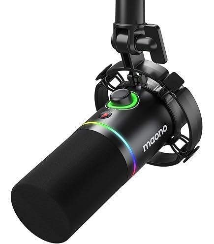 MAONO USB/XLR Dinamik Mikrofon, Kayıt, Akış ve Oyun için