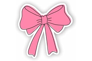 AMA SHOP Adhesivo de PVC moldeado con lazo rosa mod. 2 | Pegatina para casco, moto, caravana, barco, autotuning, nacimiento, cumpleaños