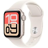 Apple Watch Series 6 (GPS + Cellular, 40 mm) Aluminium Case Silver with White Sports Strap (Refurbished) - View 4