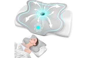 Fwiull Nackenkissen Kopfkissen, Anti Schnarch Kissen, Memory Foam Kissen Ergonomisches, Nackenstützkissen Orthopädisches, Nackenkissen Seitenschläfer für Seiten, Rücken & Bauchschläfer