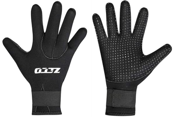 ZCCO Gants de plongée en néoprène 3 mm / 5 mm, Gants de Combinaison Thermique à Double Couche avec Poignet élastique et Particules de résistance au dérapage