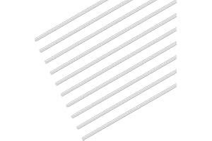 M METERXITY 20-Pack Round Aluminum Rod, 2mm (1/12") Dia 100mm (4") Length 6061 Aluminum Round Rod Solid Lathe Bar Stock Metal Sticks for DIY Crafts Making/Industrial/Construction/Model