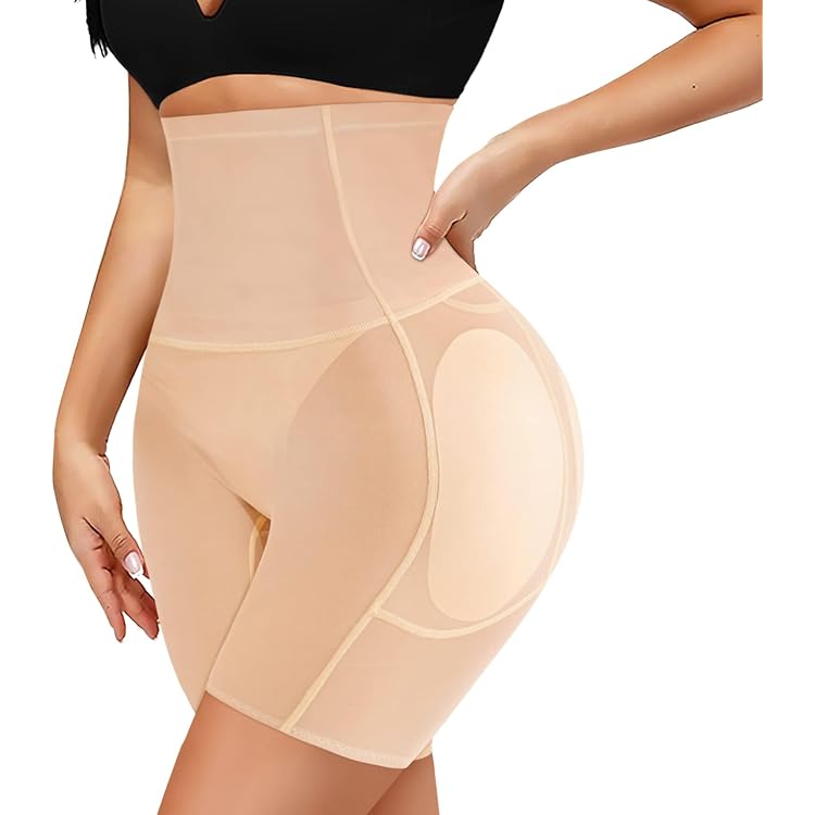 Culotte Push-Up GoPaw - Effet Fessier Boosté & Hanches Rehaussées | Dentelle Élégante - Noir/Peau
