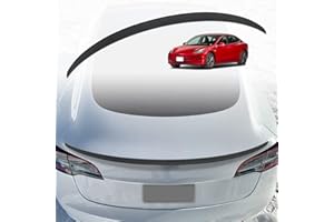 AOSKonology für Tesla Model 3 Spoilerflügel OEM Stil ABS für 2017–2023 Tesla Model 3 Heckspoiler Lippe Schwanz Flügel Kofferraum Deckel(Model 3 OEM-Spoiler,Mattes Karbonfaser)