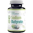 Hepatica Sodium Butyrate 500mg | 90 Vegan Capsules | 385mg Butyric Acid | High Strength Gut & Digestive Health Support | 3rd Party Lab Tested | Gluten & GMO Free