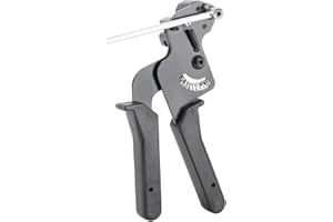 Estink Metal Tie Wrap Gun, Stainless Steel Cable Tie Gun Automatic Tensioner Cutter Tool for Stainless Steel Cable Ties