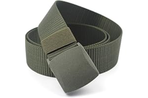 CHUER Cinturón Táctico Militar Ajustable Cintura Hombres Lona Nylon Hebilla Plástica (120 * 3.8cm), Durable y Cómodo con Hebilla Plástica