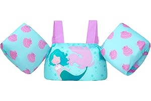 Gogokids Toddler Swimming Float Vest, Arm Bands Kids Swim Vest with Shoulder Harness Baby Floats Swimming Training Jacket for 1-6 Years / 11-30 kg Boys Girls Perfect for Pool, Learn to Swim and Beach