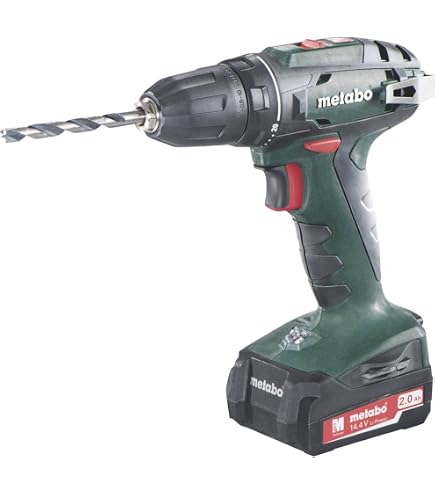 Kit METABO 12V - Combo Set 2.7.1 Avec Mallette, 2 Batteries 2,0 Ah - Perceuse Et Outils Sans Fil