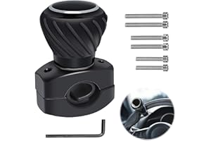 ‎FUNMO Funmo Lenkradknopf, Lenkradknopf Traktor, Universal Auto Lenkrad Spinner Knopf, abnehmbare Lenkhilfe, 360° drehbarer Lenkradknopf für Traktoren, Autos, LKWs, Boote, Rasenmäher