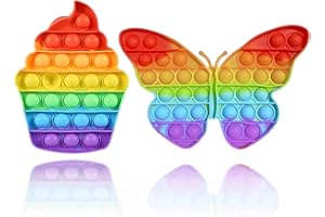 BDEUTROPHIC 2 PCS Fidget Popper, Cute Design Fidget Toys, Poppet Fidget Toy, Suitable for Reducing Anxiety Relieving Stress Restoring Mood Adding Fun and Creating Comfortable Range