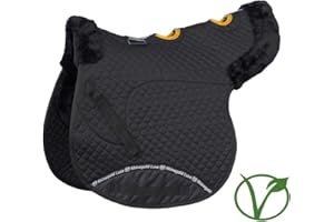 Rhinegold Tapis de Selle ventilé en Fourrure