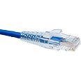 trueCABLE RJ45 Strain Relief Boots, Small 5.5 to 7.0mm Cut-to-Fit PVC Plug Cover, Transparent, 100 Pieces
