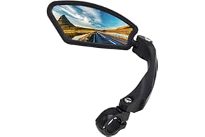 Arkham Retroviseur Velo Retroviseur Moto HD en Acier Inoxydable - Rétroviseur Vélo Generation 2.0 (1 Pièce Gauche Carré)