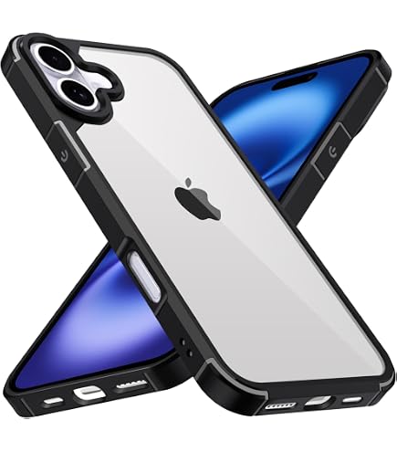 Ivoler Klare Handyhülle Für IPhone 16 (6,1 Zoll) – Nie Vergilbend, Stoßfest (Militärstandard), Kratzfeste Transparente Schutzhülle – Rosa