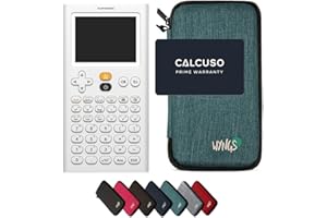 CALCUSO NumWorks avec Housse de Protection WYNGS Incluse Turquoise - Calculatrice Graphique - Pack de Base