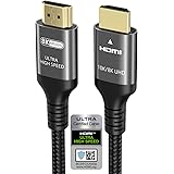 Ubluker 10k 8k 4k HDMI 2.1 Kabel 1 Meter, Certifierad Ultra Hög Hastighet HDMI Kablar 4k 120Hz 144Hz 8k60Hz 2k 165Hz Nylon Fl