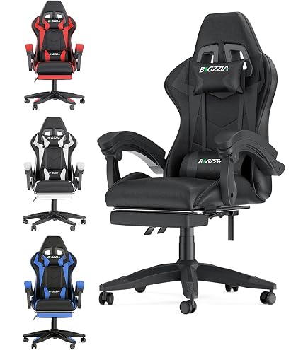 Gamer Stuhl Gaming Stuhl - Bigzzia Computerstuhl Ergonomisch - Bürostuhl Mit Höhenverstellung Solarlampen Für Außen