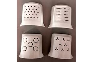 Sirge 4NEWTRA_PM Lot de 4 emporte-pièces pour pâte fraîche [Fuilles – Maccaroni/Stylos – Bigoles/Spaghettes – Coupe-cuticules incurvées] compatibles avec la machine à pâtes Pâtisserie Sirge