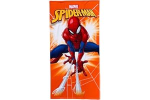 CARTOON Spindelmannen baby strandhandduk 70 x 140 cm mikrofiber handduk 100 % polyester snabbtorkande strandhandduk pool oran